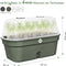 Elho Green Basics Kweektray Allin1 32 - Kweekbak met Deksel - 100% Gerecycled Plastic - Ø 32.0 x H 13.2 cm - Blad Groen