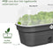 Elho Green Basics Kweektray Allin1 39 - Kweekbak met Deksel - 100% Gerecycled Plastic - Ø 39.0 x H 15.2 cm - Living Black