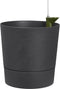 Elho Greensense Aqua Care Rond 35 - Bloempot voor Binnen met Waterreservoir - 100% Gerecycled Plastic - Ø 34.5 x H 34.1 cm - Houtskoolgrijs