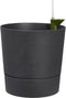 Elho Greensense Aqua Care Rond 43 - Bloempot voor Binnen met Waterreservoir - 100% Gerecycled Plastic - Ø 43.0 x H 42.5 cm - Houtskoolgrijs