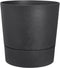 Elho Greensense Aqua Care Rond 43 - Bloempot voor Binnen met Waterreservoir - 100% Gerecycled Plastic - Ø 43.0 x H 42.5 cm - Houtskoolgrijs