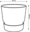 Elho Greenville Rond 14 - Bloempot voor Buiten met Waterreservoir - 100% Gerecycled Plastic - Ø 14 x H 13.4 cm - Blad groen