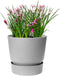 Elho Greenville Rond 25 - Bloempot voor Buiten met Waterreservoir - 100% Gerecycled Plastic - Ø 24.5 x H 23.3 cm - Living concrete