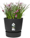 Elho Greenville Rond 30 - Grote Bloempot voor Buiten met Waterreservoir - 100% Gerecycled Plastic - Ø 29.5 x H 27.8 cm - Living black