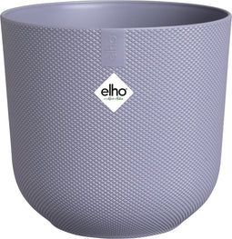 Elho Jazz Rond 14 Bloempot voor Binnen - Woonaccessoire van 100% Gerecycled Plastic - Ø 14.2 x H 13.1 cm - Lavendel lila