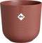 Elho Jazz Rond 16 Bloempot voor Binnen - Woonaccessoire van 100% Gerecycled Plastic - Ø 16.5 x H 15.3 cm - Toscaans rood