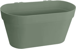 Elho Loft Urban Green Wall Pot Duo 28 - Bloempot voor Balkon Buiten - Ø 28.0 x H 13.2 cm - Pistachegroen