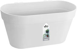 Elho Loft Urban Green Wall Pot Duo 28 - Bloempot voor Balkon Buiten - Ø 28.0 x H 13.2 cm - Wit