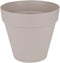 Elho Loft Urban Rond 20 - Bloempot voor Buiten - Ø 19.3 x H 17.5 cm - Warm grijs