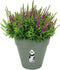 Elho Loft Urban Rond 20 - Bloempot voor Buiten - Ø 19.3 x H 17.5 cm - Pistachegroen