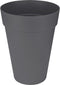 Elho Loft Urban Rond Hoog 28 - Bloempot voor Buiten - Ø 27.5 x H 35.8 cm - Antraciet