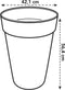 Elho Loft Urban Rond Hoog 42 - Grote Bloempot voor Buiten - Waterreservoir - 100% Gerecycled Plastic - Ø 42.0 x H 56.0 cm - Wit