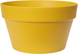 Elho Loft Urban Schaal 35 - Bloempot voor Buiten - Ø 34.5 x H 20.2 cm - Oker