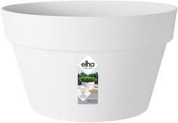 Elho Loft Urban Schaal 35 - Bloempot voor Buiten - Ø 34.5 x H 20.2 cm - Wit