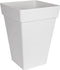 Elho Loft Urban Vierkant Hoog 30 - Grote Plantenbak voor Buiten - Bloempot voor Buiten - Ø 29.3 x H 41.3 cm - Wit