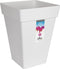 Elho Loft Urban Vierkant Hoog 30 - Grote Plantenbak voor Buiten - Bloempot voor Buiten - Ø 29.3 x H 41.3 cm - Wit