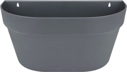 Elho Loft Urban Wandbak 40 - Plantenbak voor Balkon Buiten - Ø 39.3 x H 18.8 cm - Antraciet