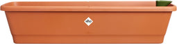 Elho Noa Balkonbak XL - Balkonbak voor Buiten - Waterreservoir - 100% Gerecycled Plastic - L78 x B20 x H17.8 cm - Terra