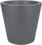Elho Pure Straight Round 50 - Grote Bloempot voor Binnen en Buiten - Gerecycled Plastic - Ø 49.5 x H 51 cm - Antraciet