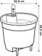 Elho Self-watering Insert 36 - Binnenpot met watermeter - Ø 36.0 x H 34.5 cm - Living Black