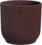 Elho The Winery Collection 16 - Bloempot voor Binnen - 100% Gerecycled Plastic - Ø 16.1 x H 14.8 cm - Bordeaux rood