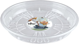 Elho Uni-schotel Rond 18 - Schotel voor Binnen & Buiten - Ø 18.0 x H 2.6 cm - Transparant
