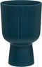 Elho Vibes Fold Coupe 14 - Bloempot voor Binnen - 100% Gerecycled Plastic - Ø 13.9 x H 21.0 cm - Diepblauw