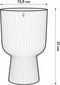 Elho Vibes Fold Coupe 14 - Bloempot voor Binnen - 100% Gerecycled Plastic - Ø 13.9 x H 21.0 cm - Zijdewit