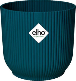 Elho Vibes Fold Rond 14 - Bloempot voor Binnen - 100% Gerecycled Plastic - Ø 14.1 x H 12.9 cm - Diepblauw