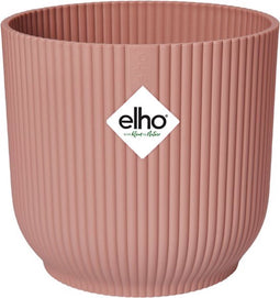 Elho Vibes Fold Rond 25 - Bloempot voor Binnen - 100% Gerecycled Plastic - Ø 25,0 x H 23.0 cm - Delicaat roze