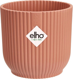 Elho Vibes Fold Rond Mini 9 - Bloempot voor Binnen - 100% Gerecycled Plastic - Ø 9.3 x H 8.8 cm - Delicaat roze