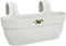 Elho Vibia Campana Easy Hanger L 46 - Balkonbak met Ophanghaken - 100% Gerecycled Plastic - Ø 46.0 x H 26.5 cm - Zijdewit