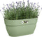 Elho Vibia Campana Easy Hanger M 36 - Balkonbak met Ophanghaken - 100% Gerecycled Plastic - Ø 36.0 x H 26.5 cm - Pistachegroen