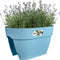 Elho Vibia Campana Flower Bridge 40 - Plantenbak voor Balkon Railing - 100% Gerecycled Plastic - Ø 39.0 x H 22.0 cm - Vintage blauw