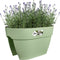 Elho Vibia Campana Flower Bridge 40 - Plantenbak voor Balkon Railing - 100% Gerecycled Plastic - Ø 39.0 x H 22.0 cm - Pistachegroen