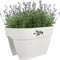 Elho Vibia Campana Flower Bridge 40 - Plantenbak voor Balkon Railing - 100% Gerecycled Plastic - Ø 39.0 x H 22.0 cm - Zijdewit