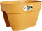Elho Vibia Campana Flower Bridge 40 - Plantenbak voor Balkon Railing - 100% Gerecycled Plastic - Ø 39.0 x H 22.0 cm - Honinggeel