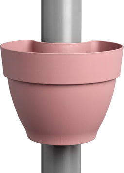 Elho Vibia Campana Regenpijpbakje 40 - Bloempot voor Regenpijp Buiten - 100% Gerecycled Plastic - Ø 21.6 x H 16.3 cm - Poederroze