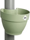 Elho Vibia Campana Regenpijpbakje 40 - Bloempot voor Regenpijp Buiten - 100% Gerecycled Plastic - Ø 21.6 x H 16.3 cm - Pistachegroen