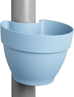 Elho Vibia Campana Regenpijpbakje 40 - Bloempot voor Regenpijp Buiten - 100% Gerecycled Plastic - Ø 21.6 x H 16.3 cm - Vintage blauw
