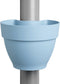 Elho Vibia Campana Regenpijpbakje 40 - Bloempot voor Regenpijp Buiten - 100% Gerecycled Plastic - Ø 21.6 x H 16.3 cm - Vintage blauw