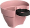 Elho Vibia Campana Regenpijpbakje 40 - Bloempot voor Regenpijp Buiten - 100% Gerecycled Plastic - Ø 21.6 x H 16.3 cm - Poederroze