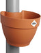 Elho Vibia Campana Regenpijpbakje 40 - Bloempot voor Regenpijp Buiten - 100% Gerecycled Plastic - Ø 21.6 x H 16.3 cm - Terra