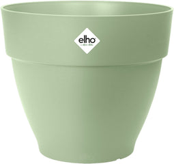 Elho Vibia Campana Rond 25 - Bloempot voor Buiten met Afwateringsgaten - 100% Gerecycled Plastic - Ø 24.5 x H 21.0 cm - Pistachegroen