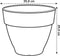 Elho Vibia Campana Rond 35 - Bloempot voor Buiten met Afwateringsgaten - 100% Gerecycled Plastic - Ø 34.5 x H 29.7 cm - Antraciet