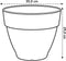 Elho Vibia Campana Rond 35 - Bloempot voor Buiten met Afwateringsgaten - 100% Gerecycled Plastic - Ø 34.5 x H 29.7 cm - Pistachegroen