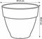 Elho Vibia Campana Rond 47 - Bloempot voor Buiten met Afwateringsgaten - 100% Gerecycled Plastic - Ø 47.0 x H 40.4 cm - Antraciet