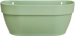 Elho Vibia Campana Wall Basket 35 - Wand Bloempot voor Buiten - 100% Gerecycled Plastic - Ø 35.0 x H 14.8 cm - Pistachegroen