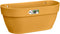 Elho Vibia Campana Wall Basket 35 - Wand Bloempot voor Buiten - 100% Gerecycled Plastic - Ø 35.0 x H 14.8 cm - Honinggeel