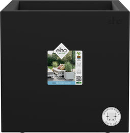 Elho Vivo Next Vierkant 30 - Plantenbak voor Binnen & Buiten - 100% Gerecycled Plastic - L 29.5 x H 29.5 cm - Living black